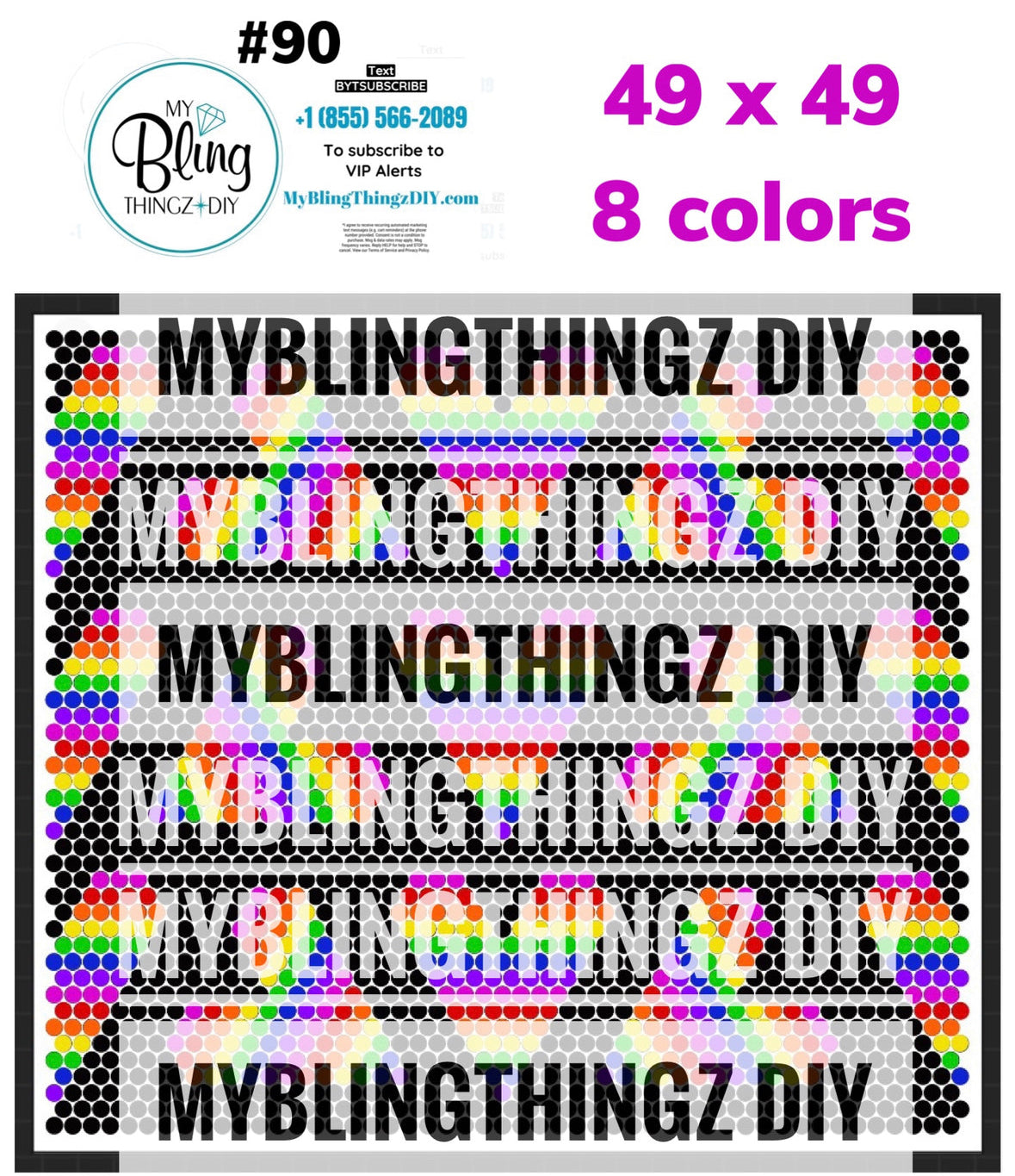 Tumbler Template Bling Box - #90