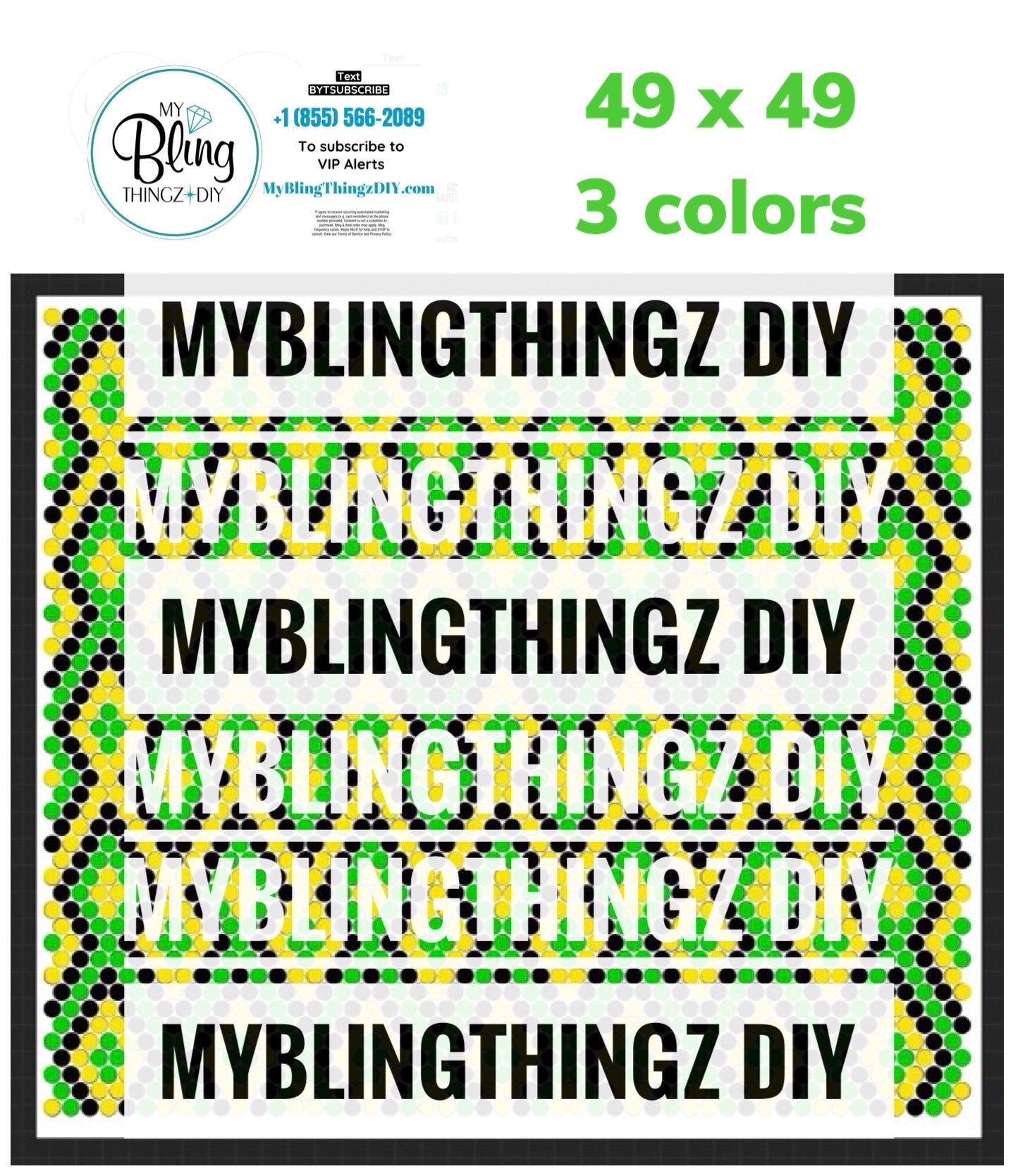 Tumbler Template Bling Box - #25 - NEON RESIN