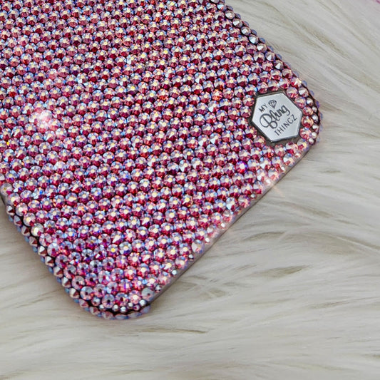 Luxury Bling Phone Case for iPhone - Light Rose AB 3mm SS12 - Made with Swarovski Crystals