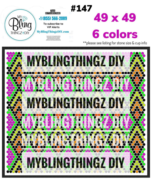 Tumbler Template Bling Box - #147