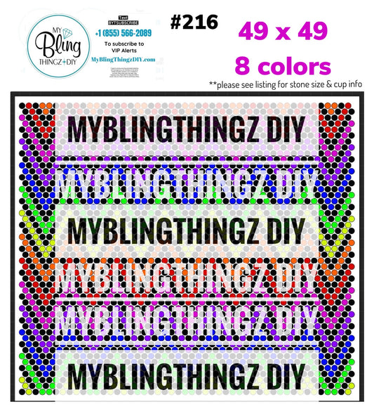 Tumbler Template Bling Box - #216