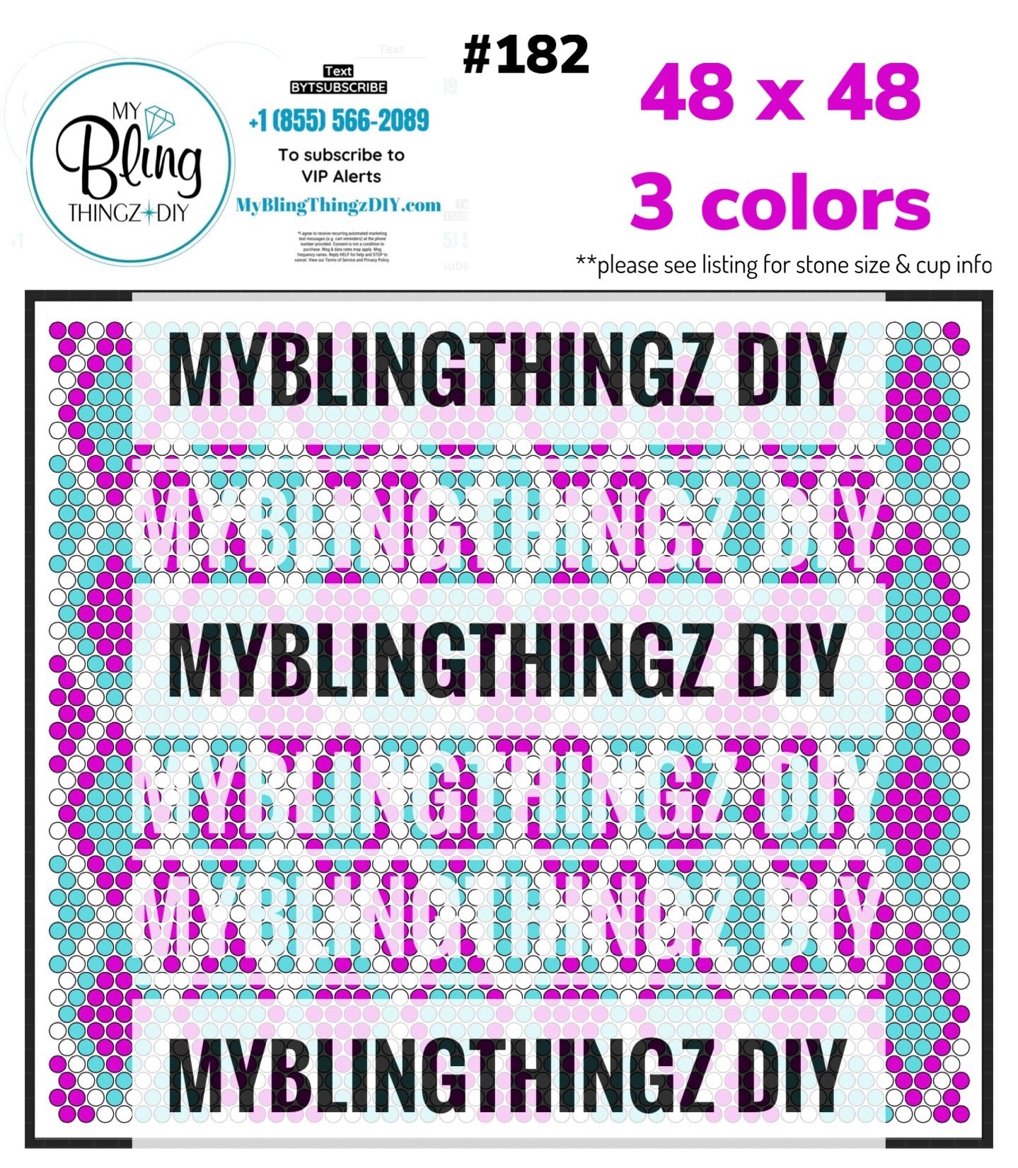 FREE Rhinestone Template No. 182