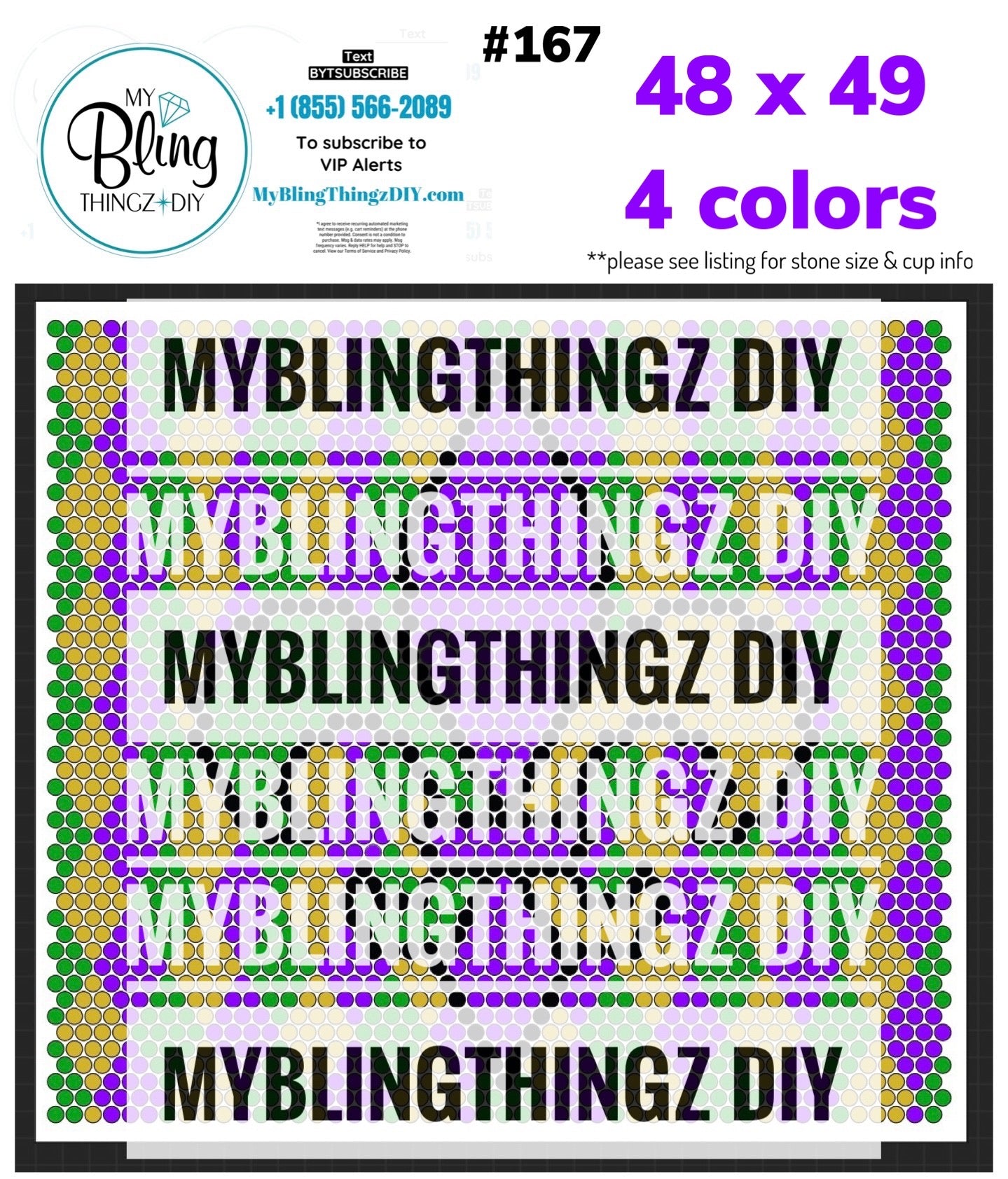 Tumbler Template Bling Box - #167