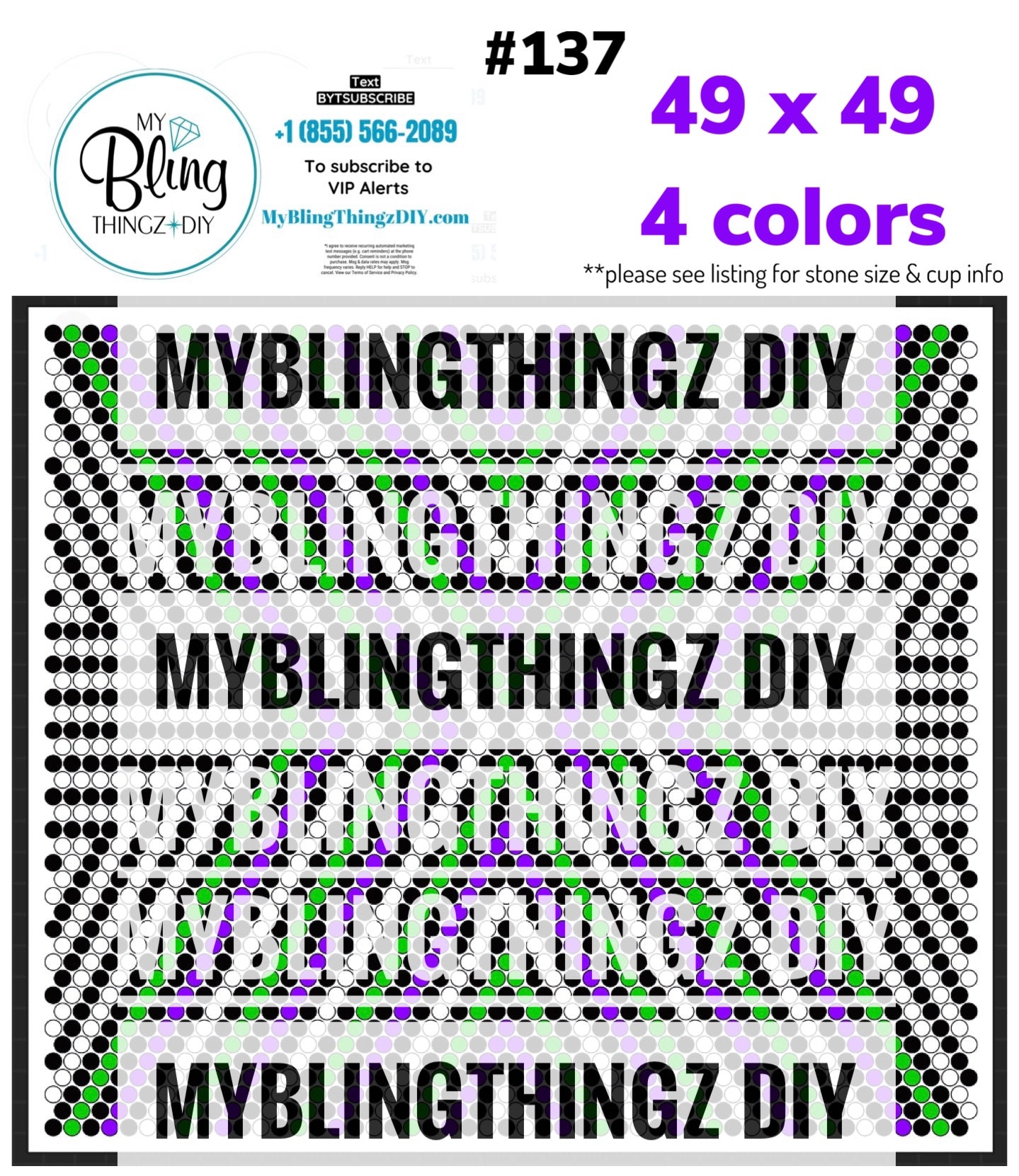 Tumbler Template Bling Box - #137
