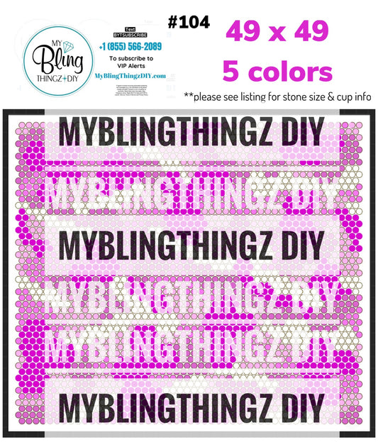 Tumbler Template Bling Box - #104 Pink Camo