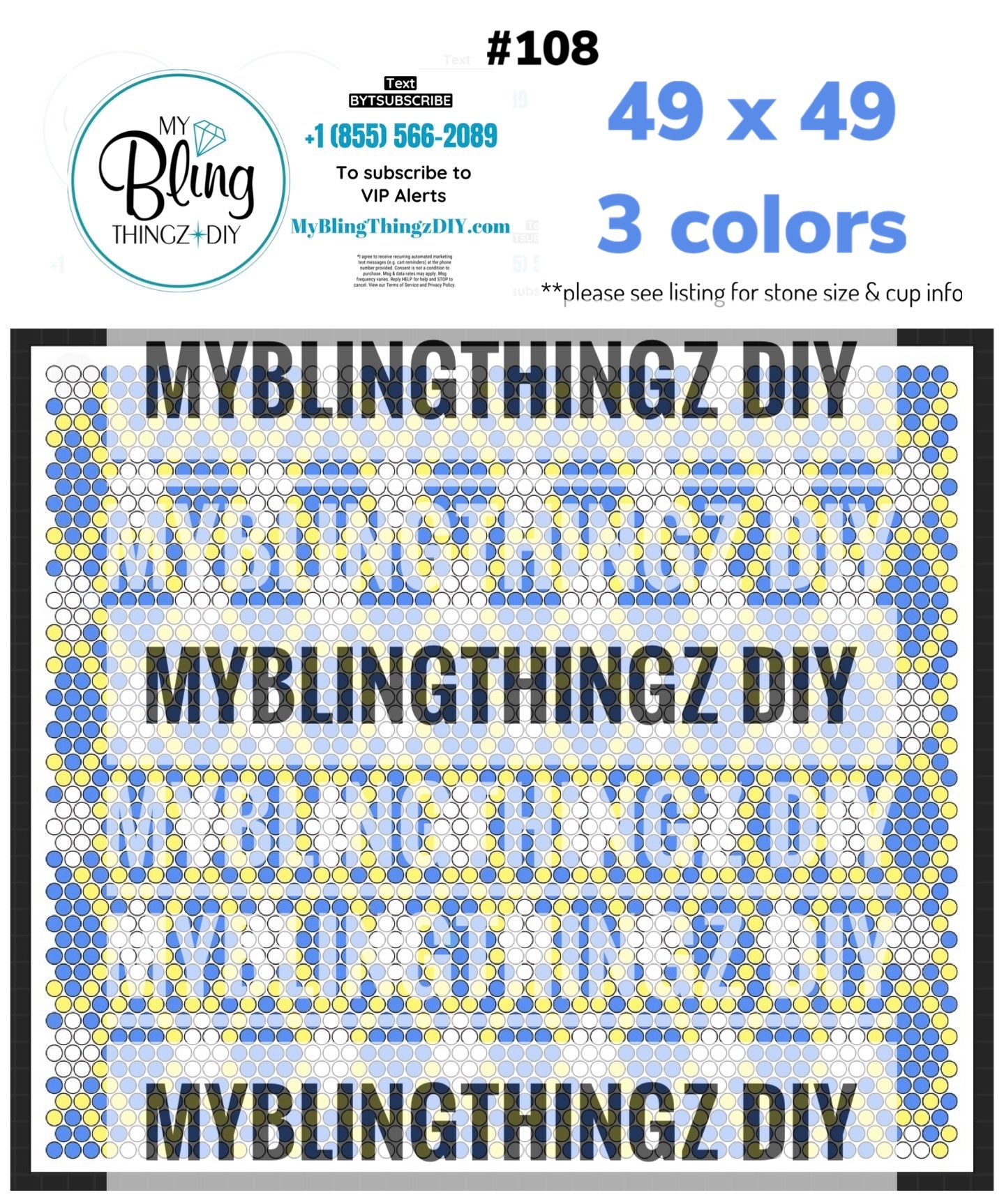 Tumbler Template Bling Box - #108