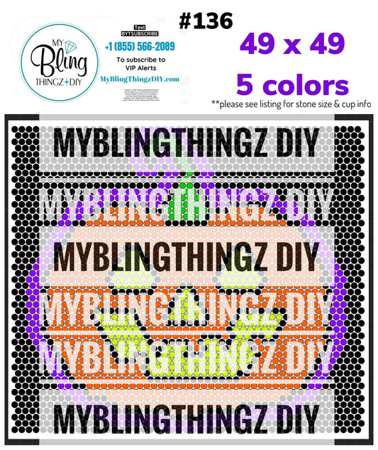 Tumbler Template Bling Box - #136