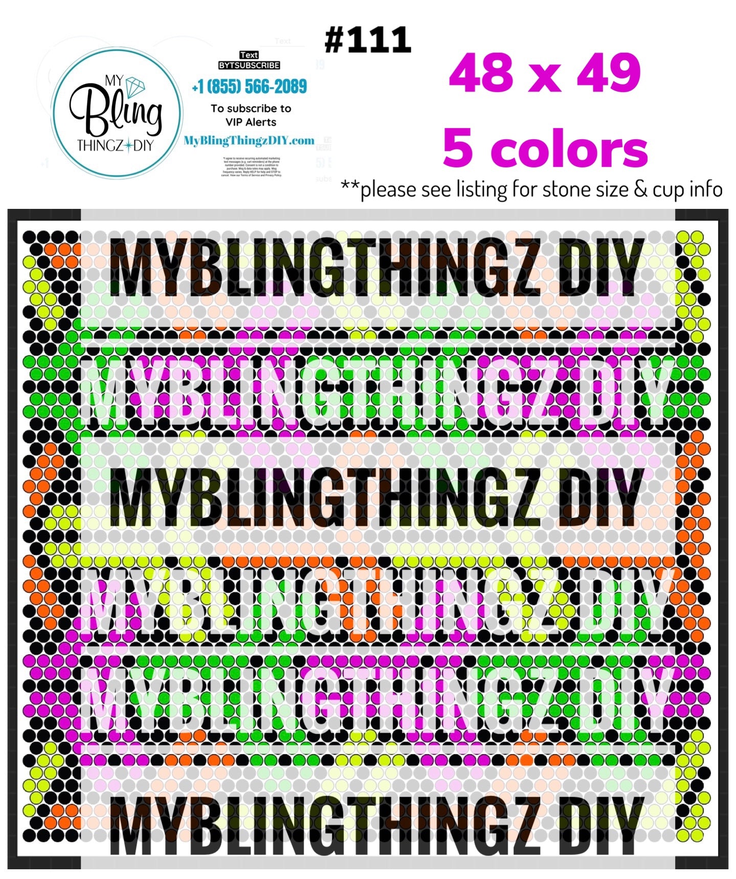 FREE Rhinestone Template No. 111