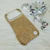 Luxury Bling Phone Case for iPhone - Golden Shadow - Made with Swarovski Crystals