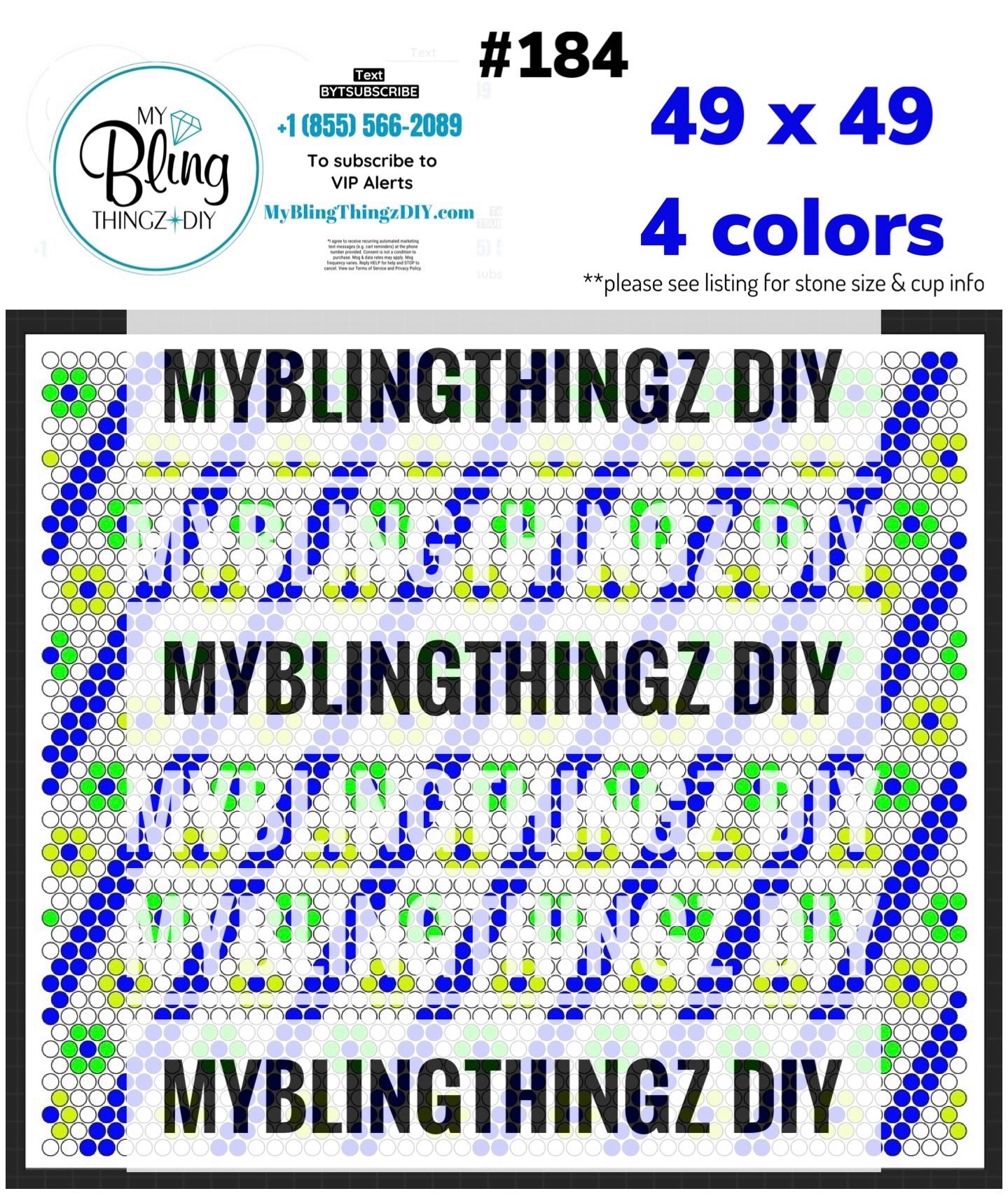 FREE Rhinestone Template No. 184