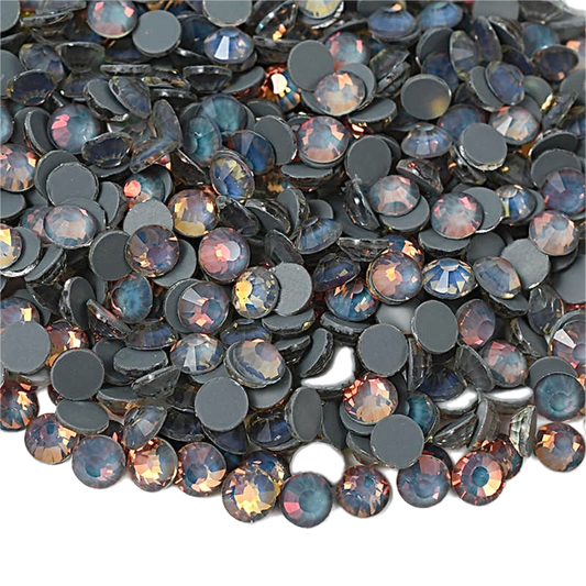 Mocha Grey Opal Glass Crystals