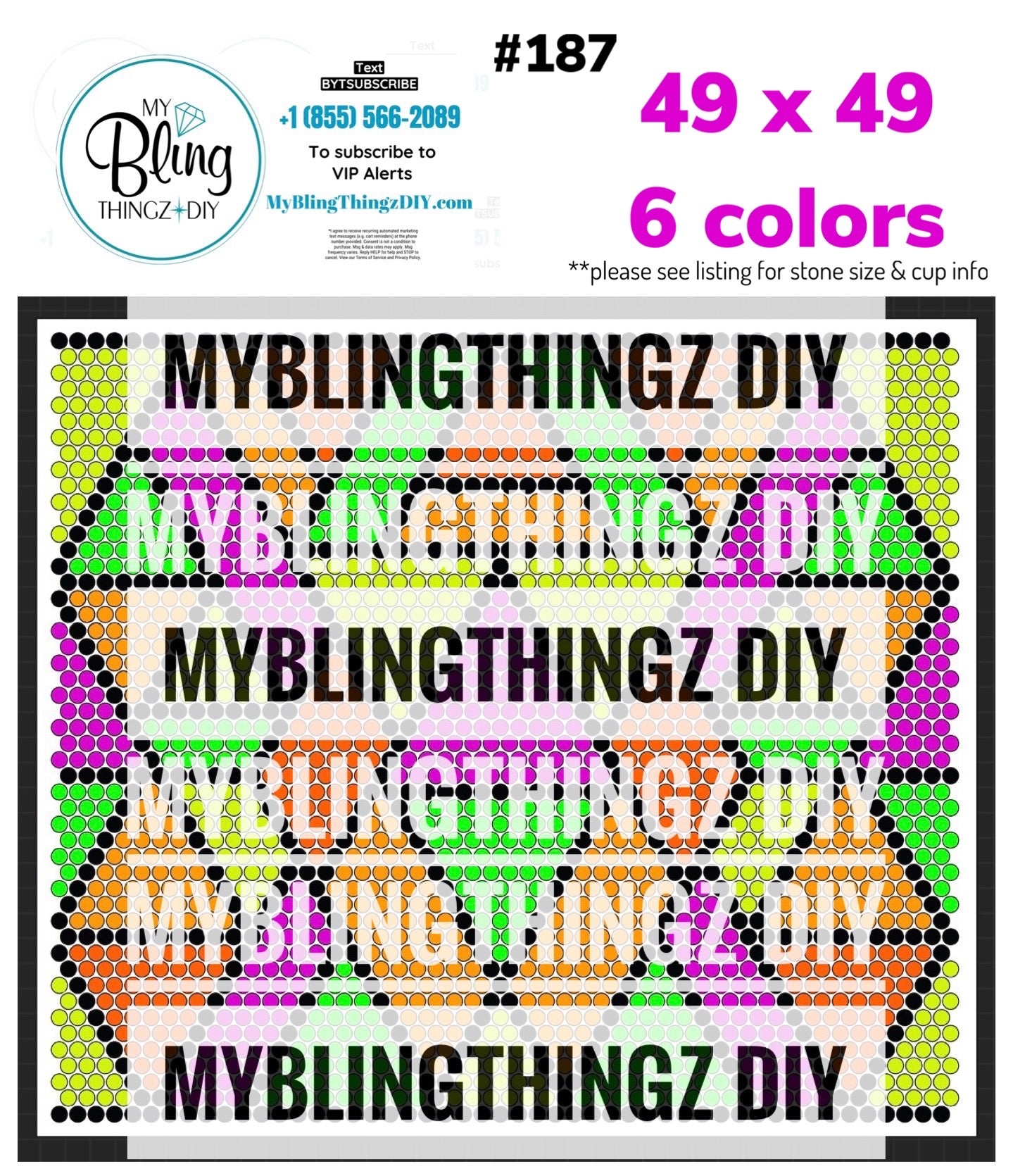 FREE Rhinestone Template No. 187