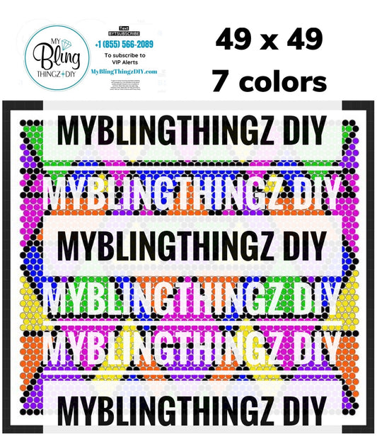 Tumbler Template Bling Box - Stained Glass #20 - NEON RESIN