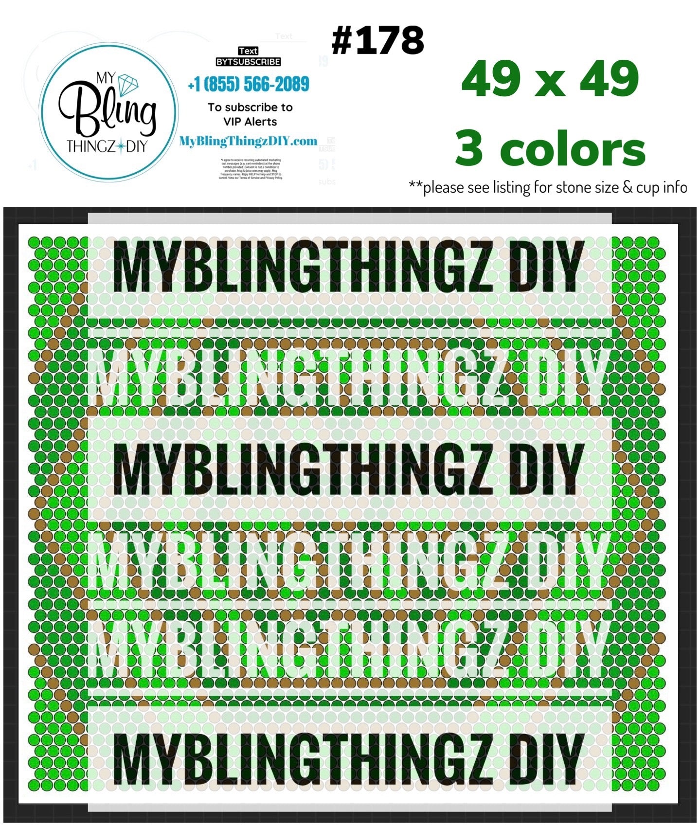 FREE Rhinestone Template No. 178