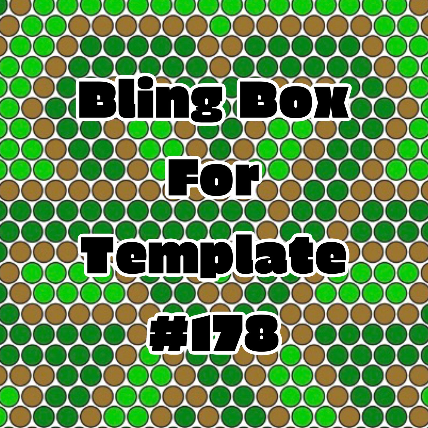 Tumbler Template Bling Box - #178