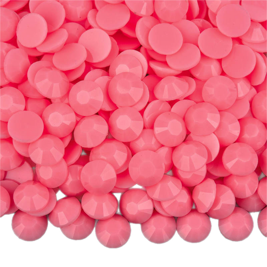 Macaroon Pink Resin Jelly Round Flat Back Rhinestones