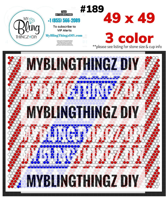 FREE Rhinestone Template No. 189