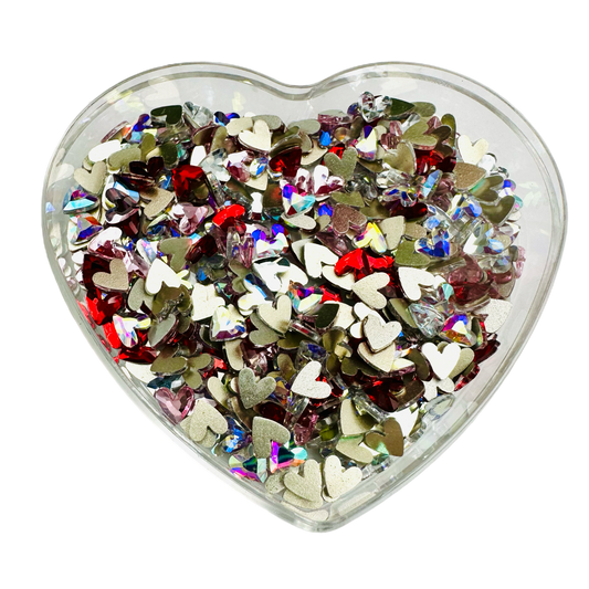 Heart Mix Custom All Glass Bling Mix by MyBlingThingz DIY