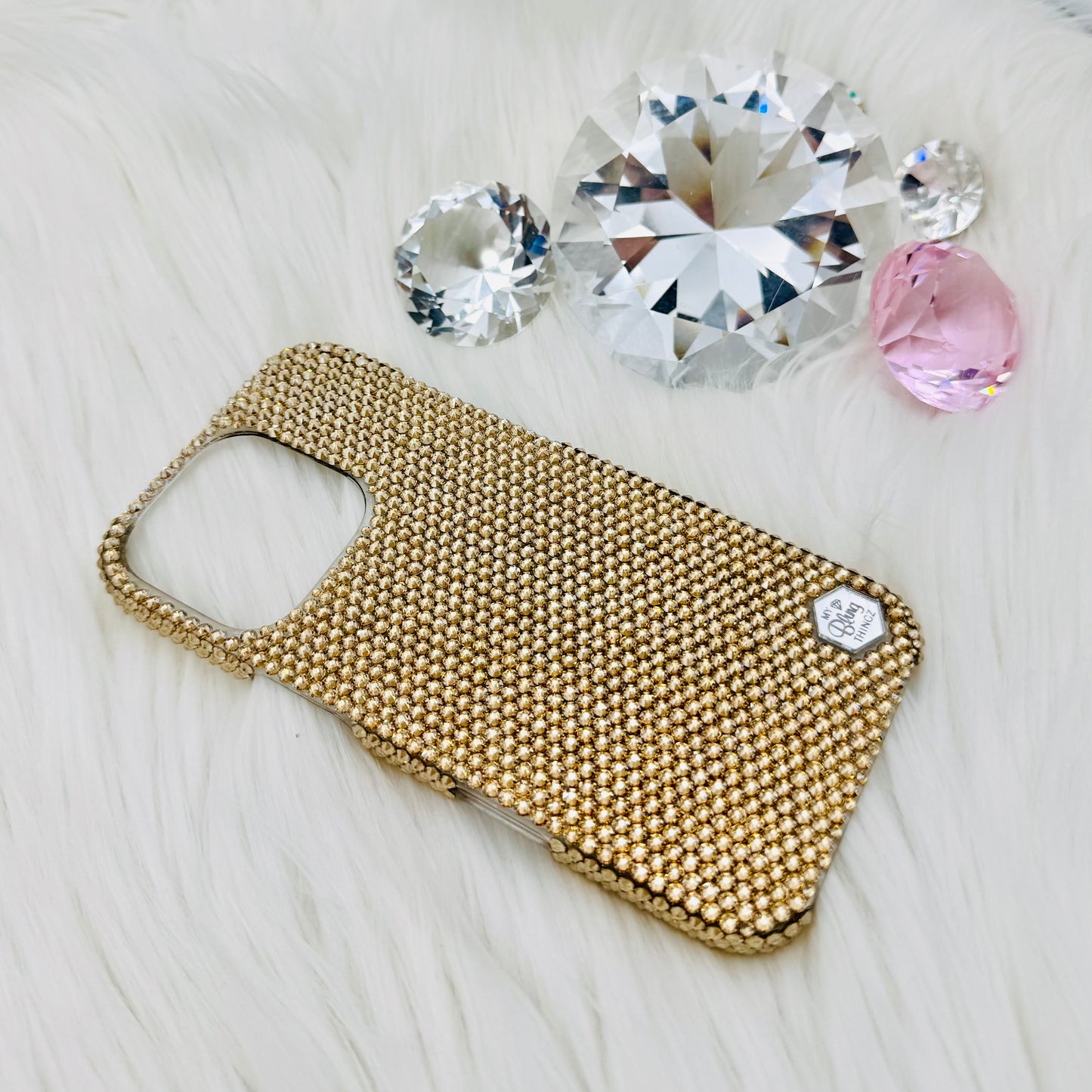 Luxury Bling Phone Case for iPhone - Golden Shadow 3mm SS12 - Made with Swarovski Crystals
