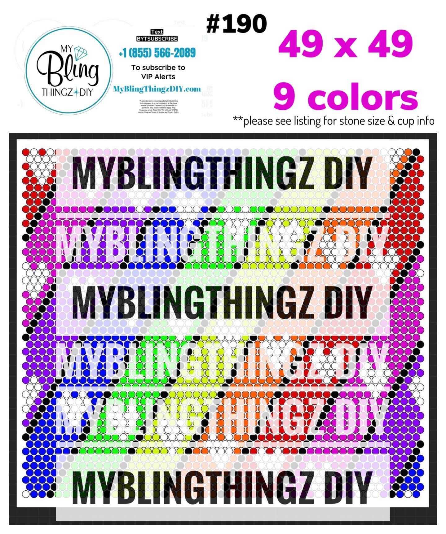 FREE Rhinestone Template No. 190
