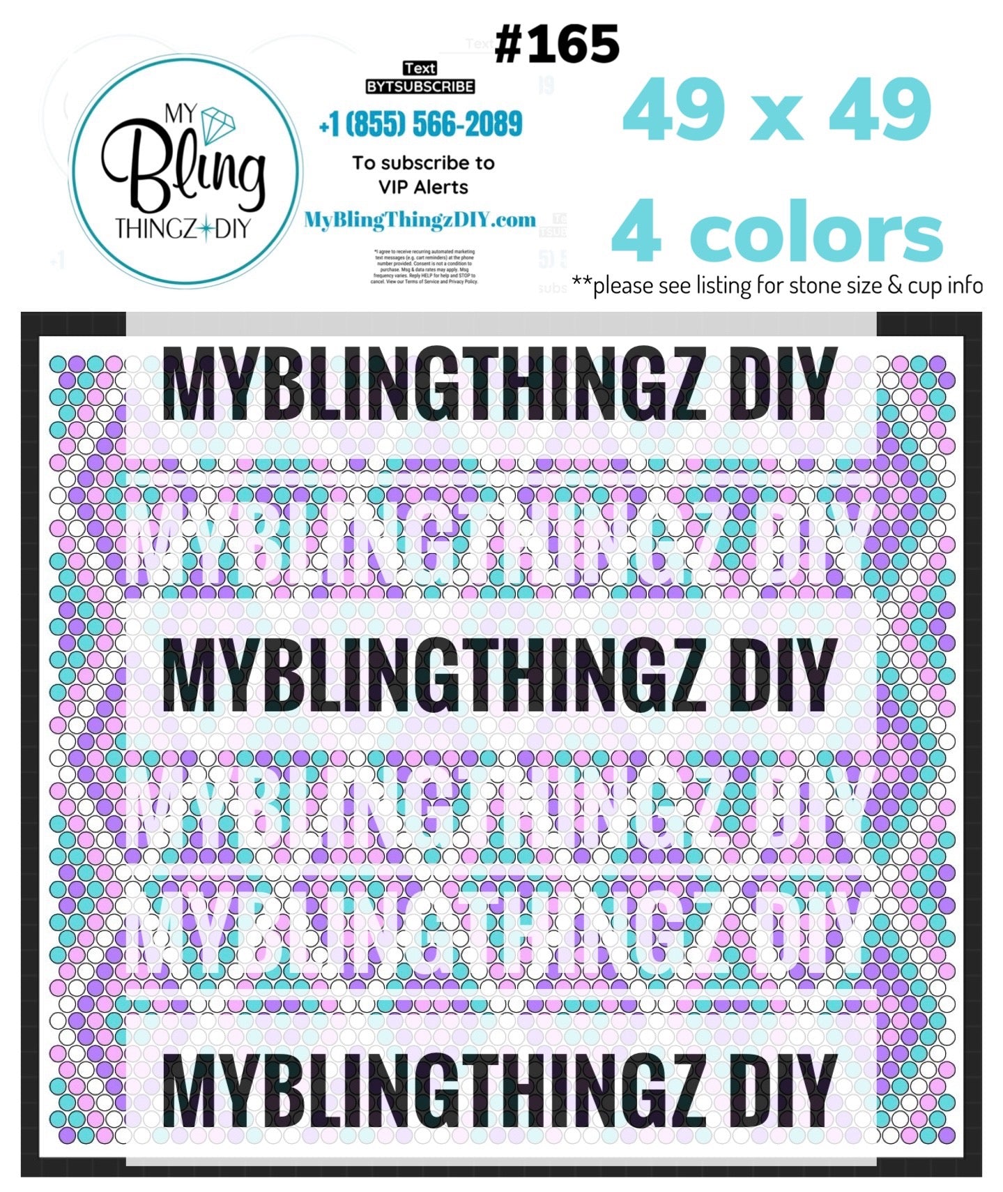 Tumbler Template Bling Box - #165