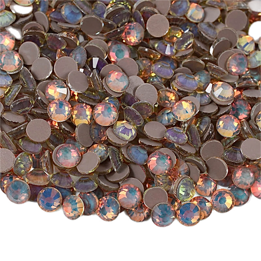 Mocha Coffee Opal Glass Crystals