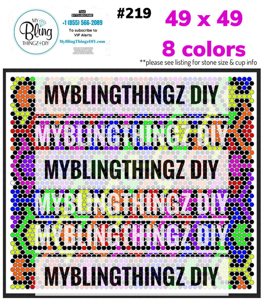 Tumbler Template Bling Box - #219
