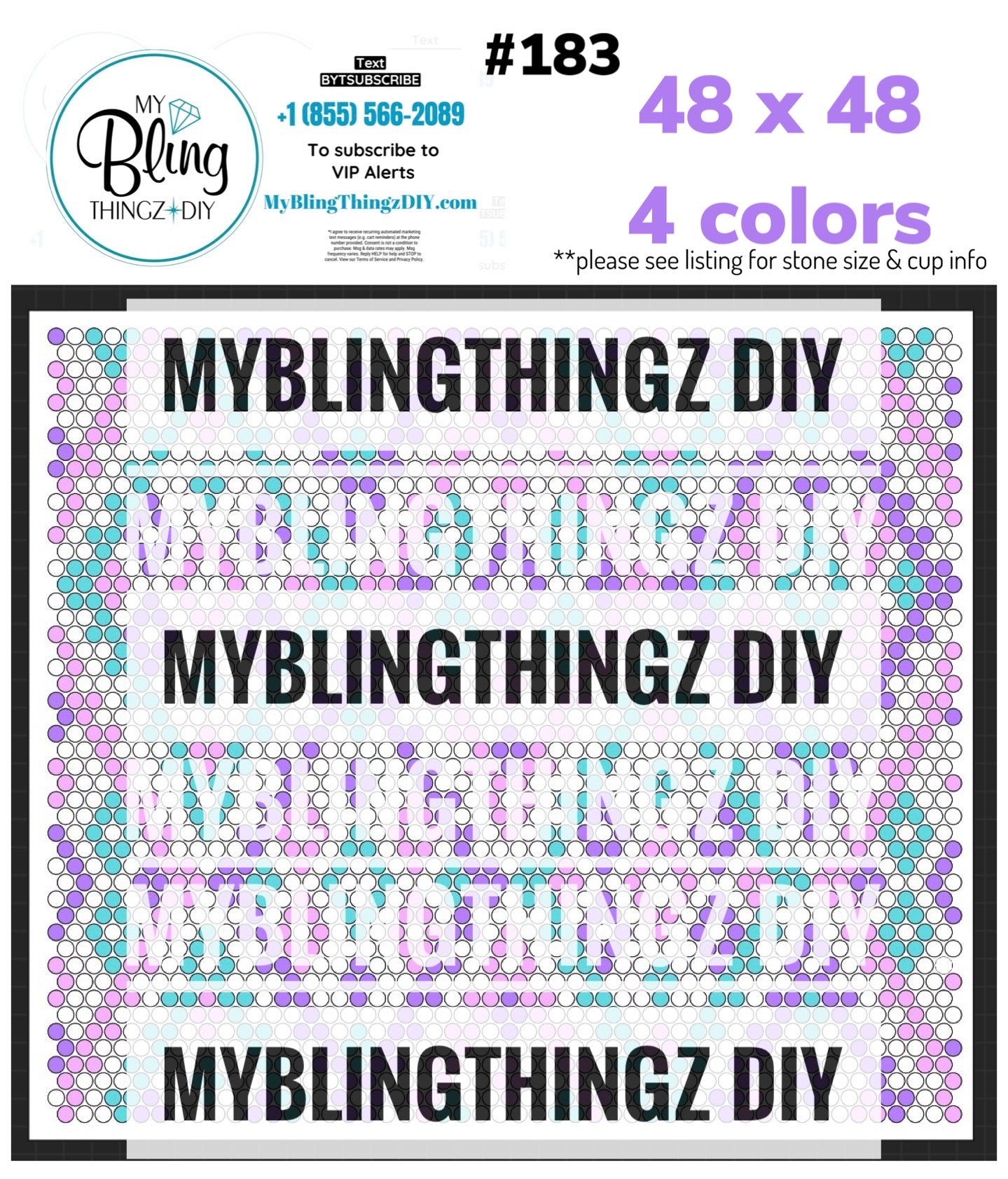 Tumbler Template Bling Box - #183