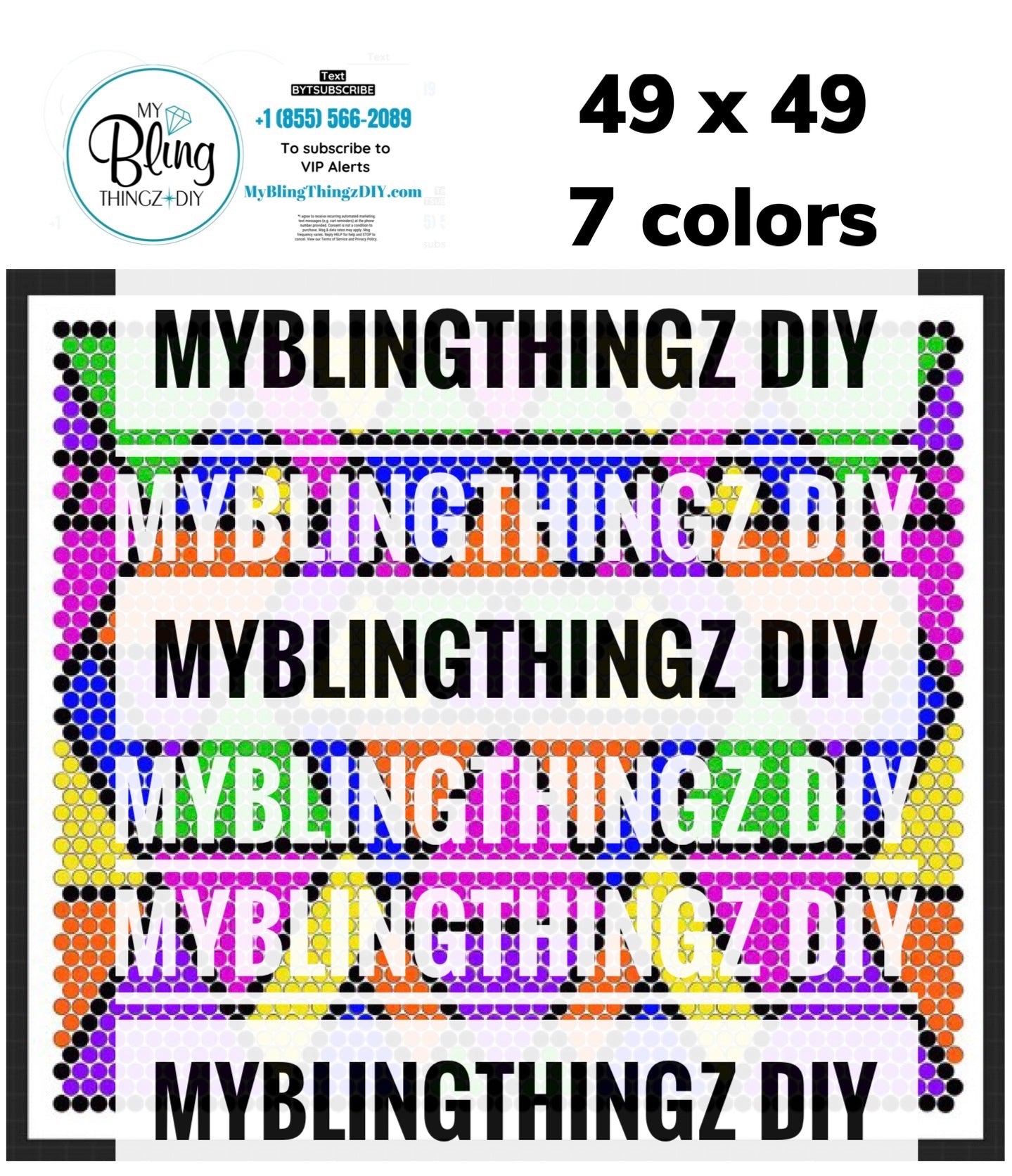 Tumbler Template Bling Box - Stained Glass #20