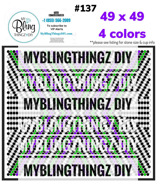 Tumbler Template Bling Box - #137