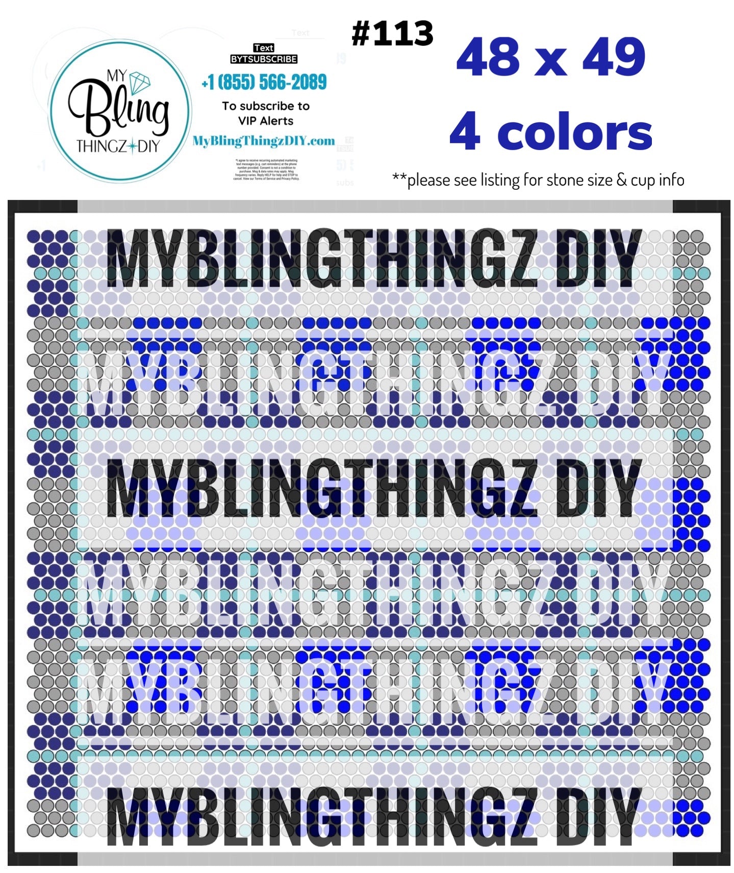 Tumbler Template Bling Box - #113