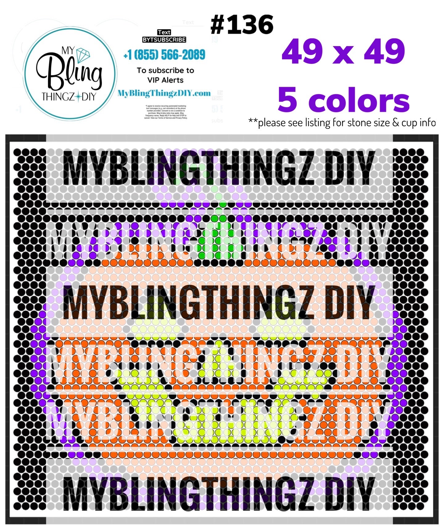 Tumbler Template Bling Box - #136