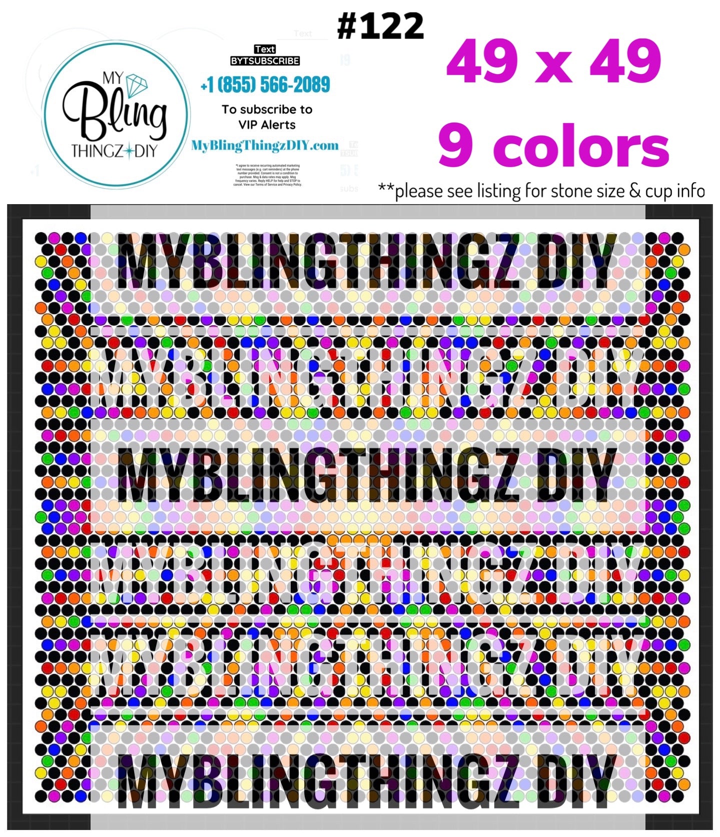 FREE Rhinestone Template No. 122