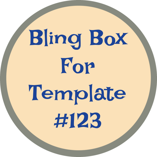 Tumbler Template Bling Box - #123