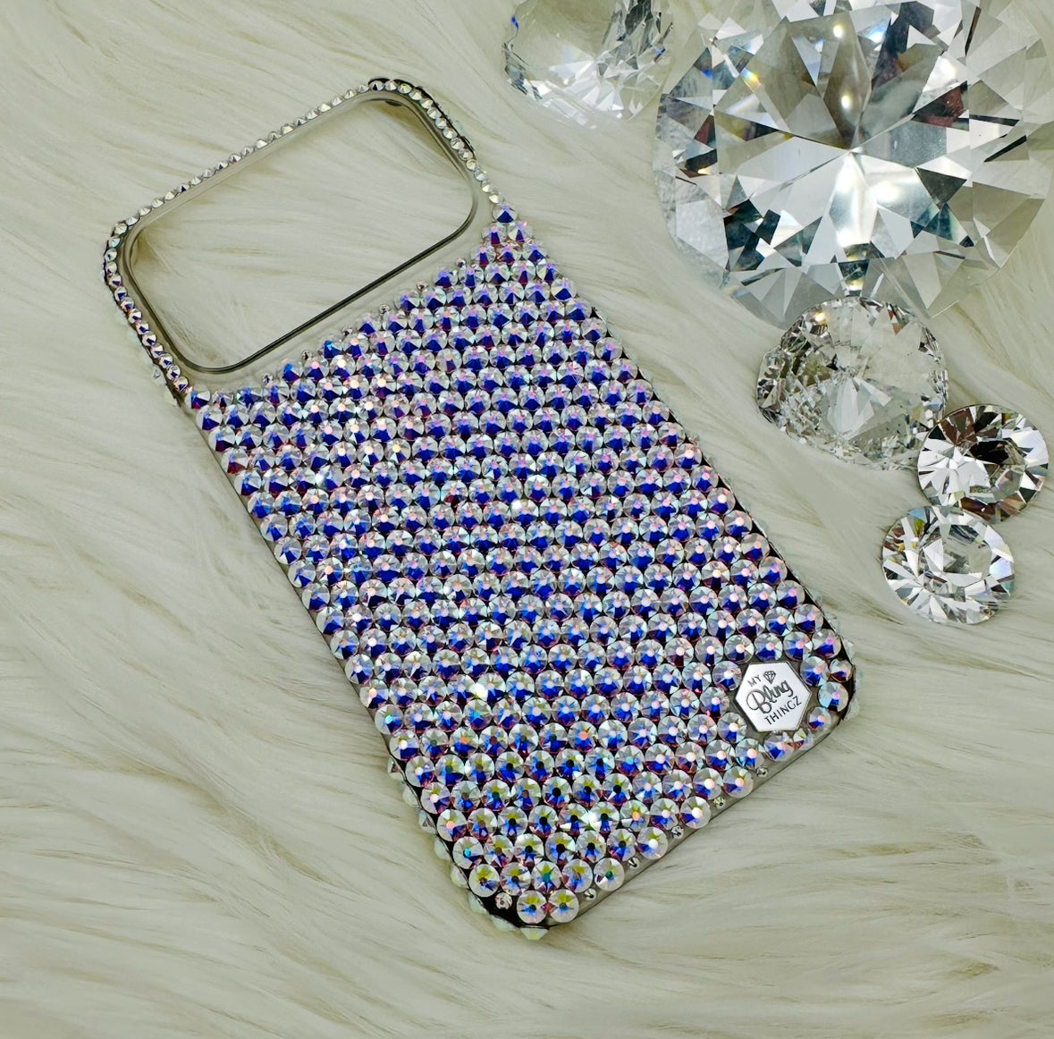 Luxury Bling Phone Case for iPhone, Crystal AB, Made with Swarovski Crystals