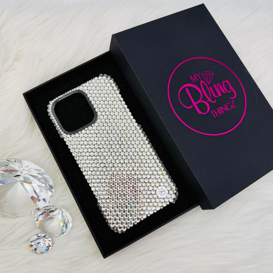 Luxury Bling Phone Case for iPhone, Clear Crystal, Made with premium glass rhinestones