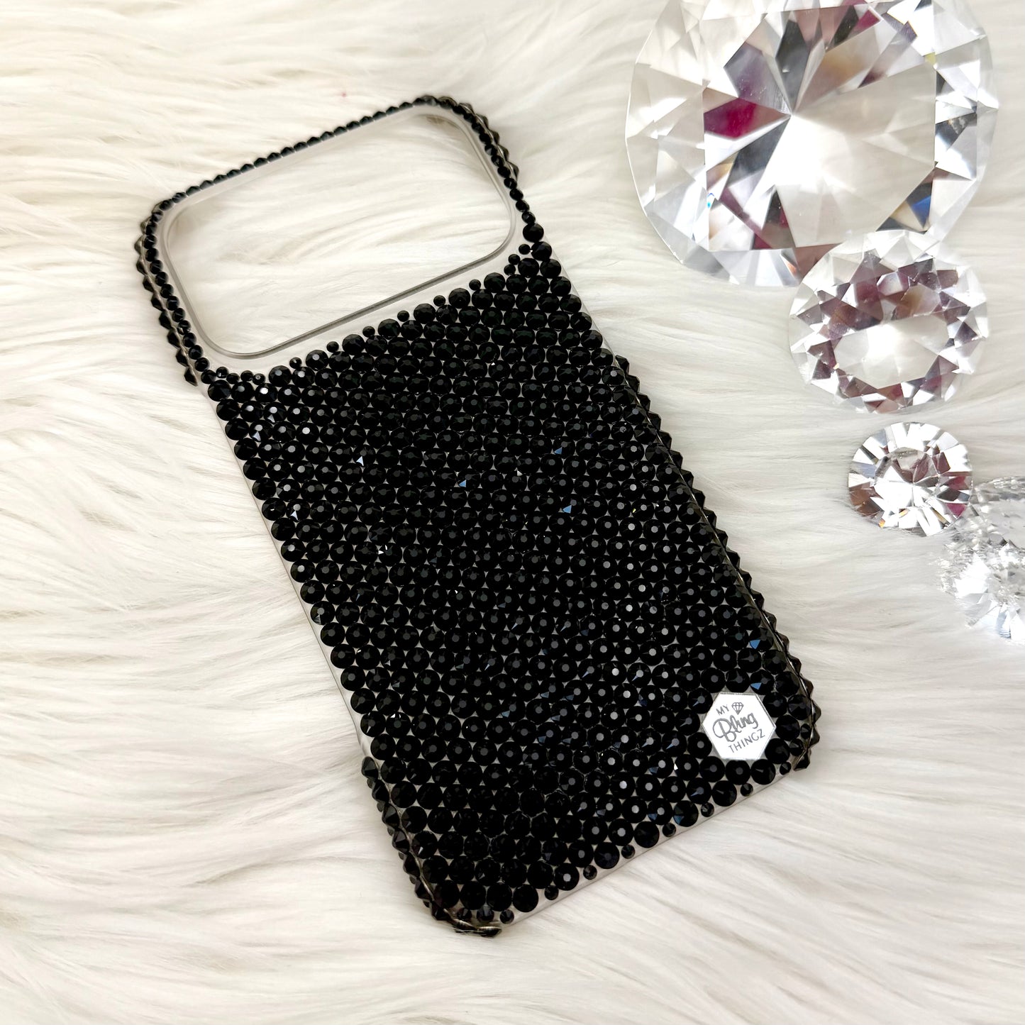 Luxury Bling Phone Case for iPhone - Jet Black - Made with Swarovski Crystals