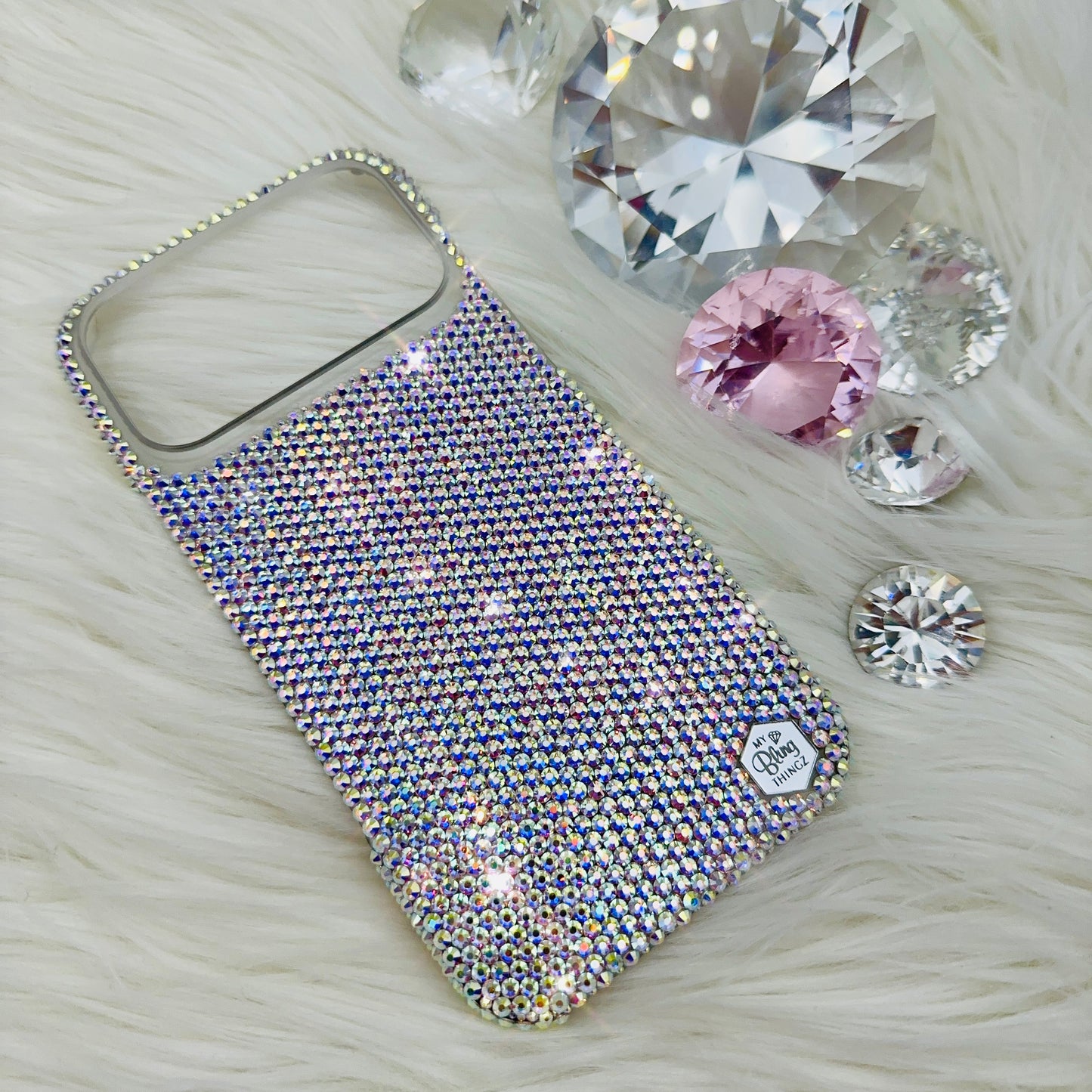 Luxury Bling Phone Case for iPhone - Crystal AB 3mm SS12 - Made with Swarovski Crystals
