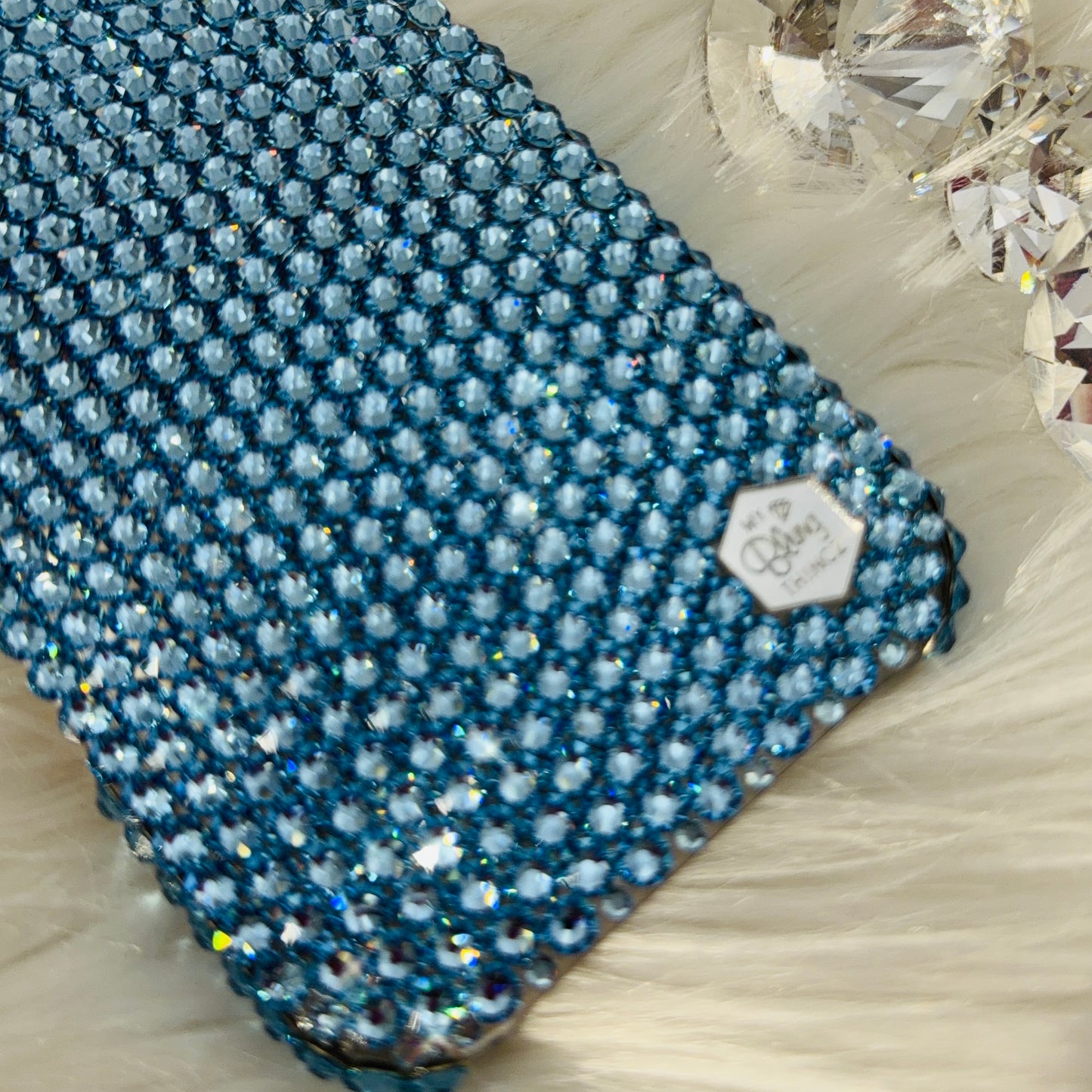 Luxury Bling Phone Case for iPhone - Aquamarine - Made with Swarovski Crystals