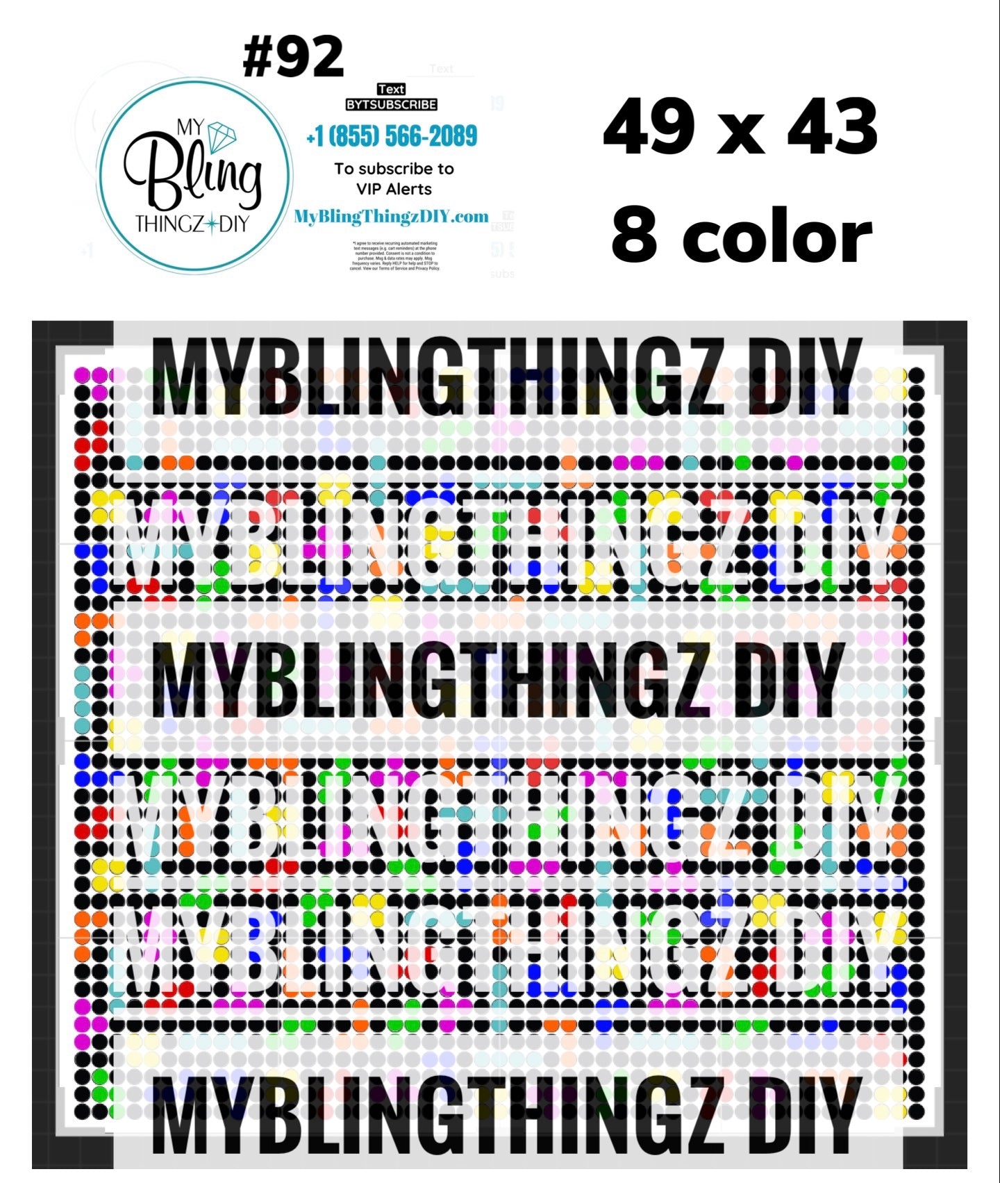 FREE Rhinestone Template No. 92