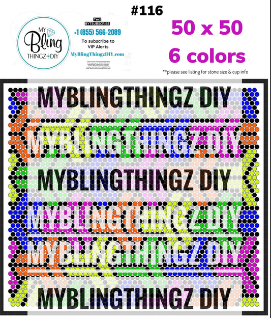 FREE Rhinestone Template No. 116
