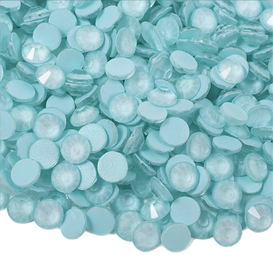 Mocha Pure Light Aqua Glass Crystals