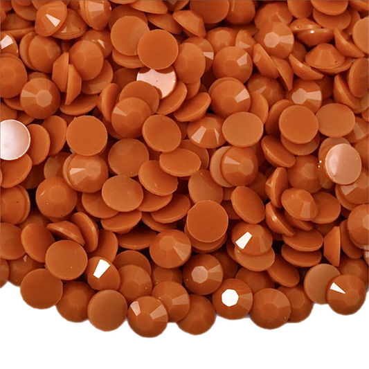 Solid Hyacinth Resin Jelly Round Flat Back Rhinestones