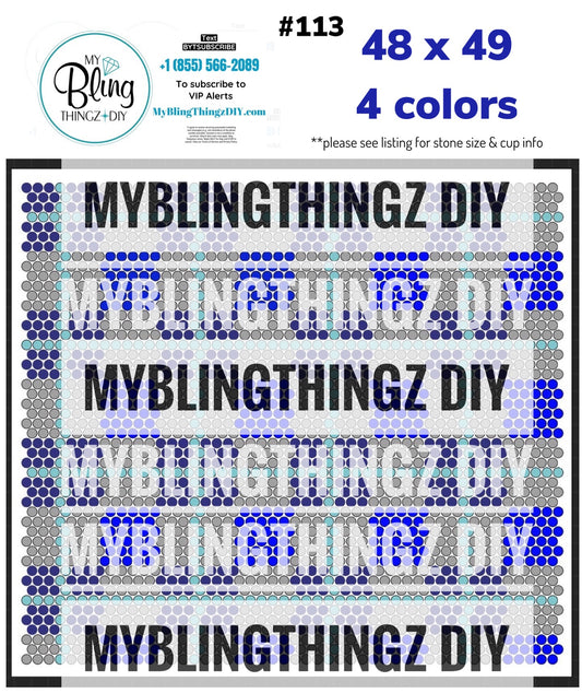 FREE Rhinestone Template No. 113