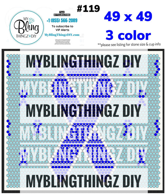 FREE Rhinestone Template No. 119