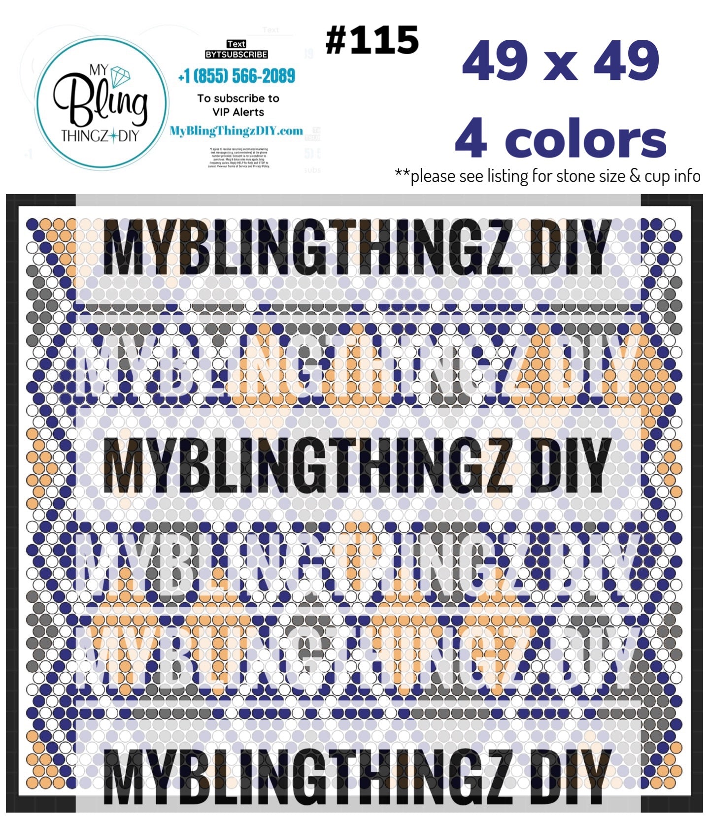FREE Rhinestone Template No. 115