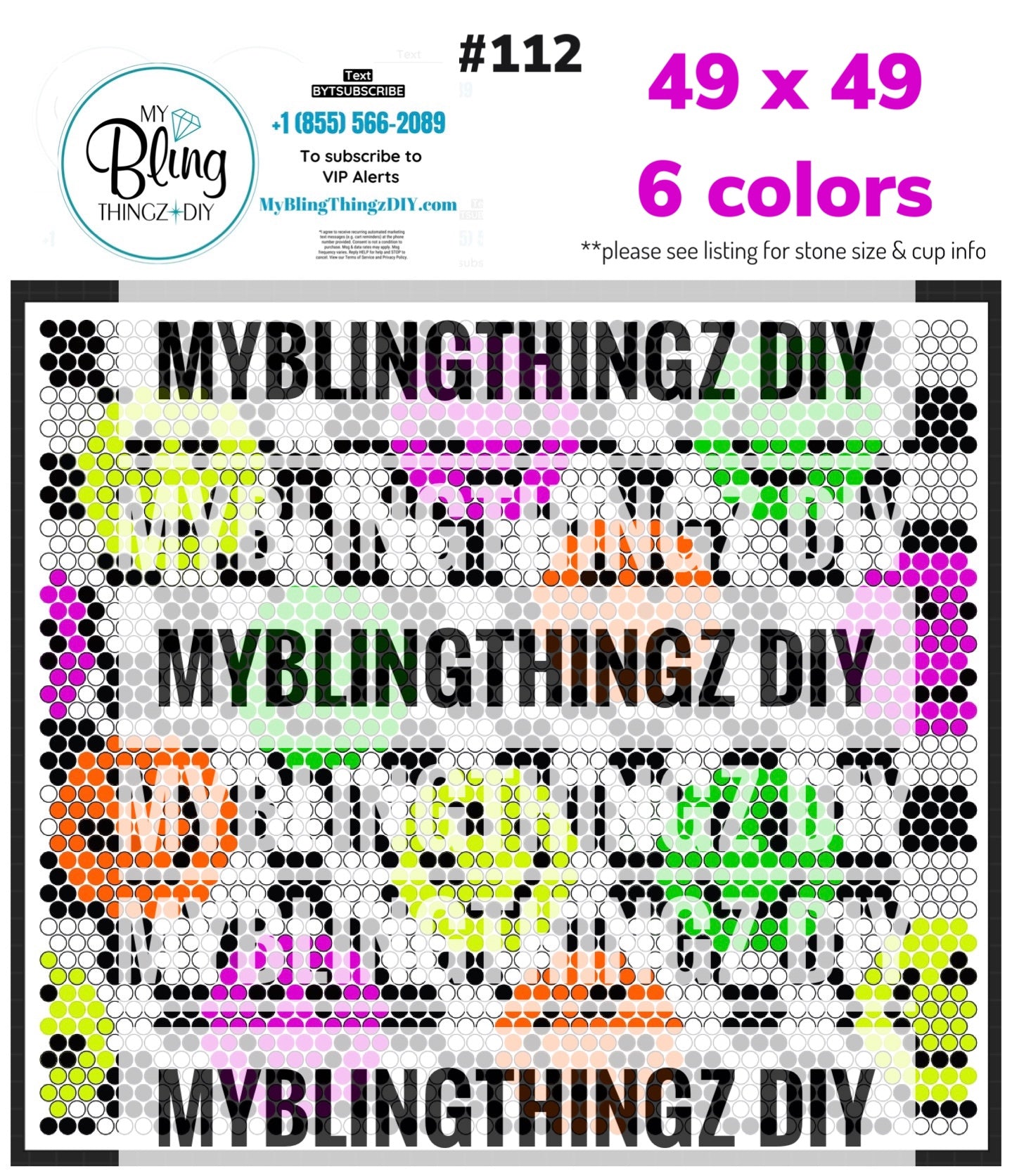 FREE Rhinestone Template No. 112