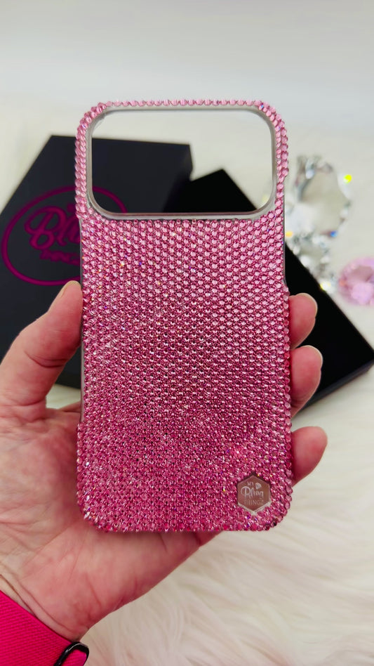 Luxury Bling Phone Case for iPhone - Light Rose 3mm SS12 - Made with Swarovski Crystals