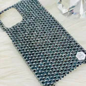 Luxury Bling Phone Case for iPhone, Jet Hematite, Made with Swarovski Crystals
