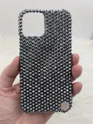 Luxury Bling Phone Case for iPhone - Jet Hematite - Made with Swarovski Crystals